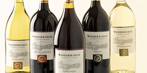 Woodbridge wine selection of bottles