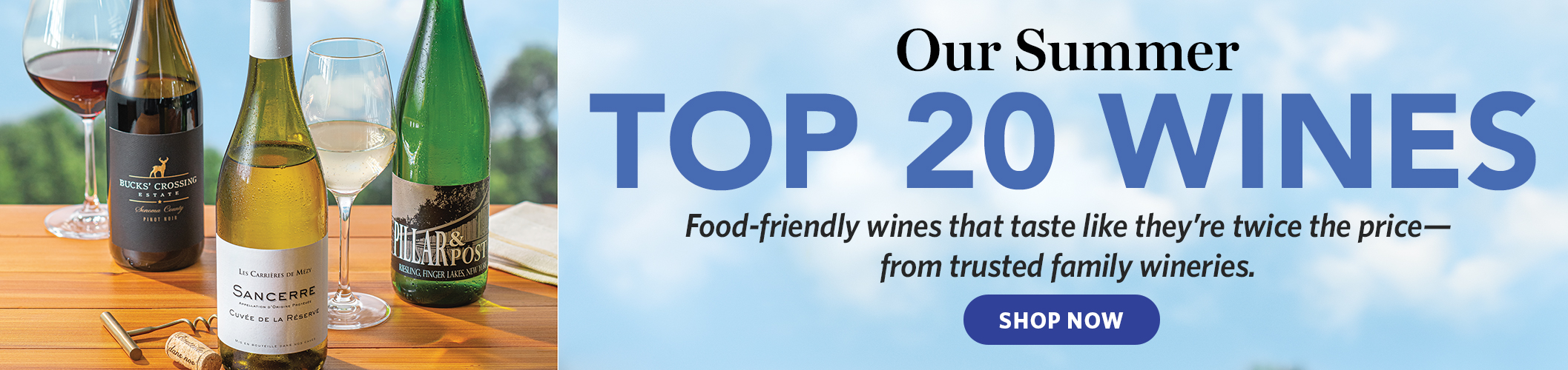 Our Summer Top 20 Wines - Shop Now